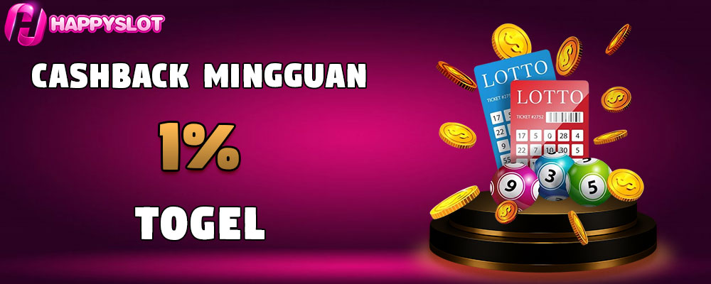 Cashback Mingguan Toto 1%